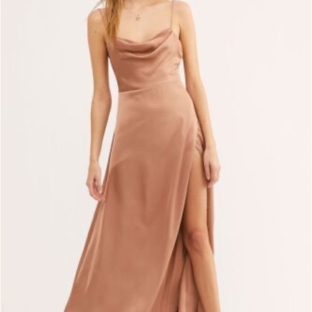 Free people x fame and partners tan dress